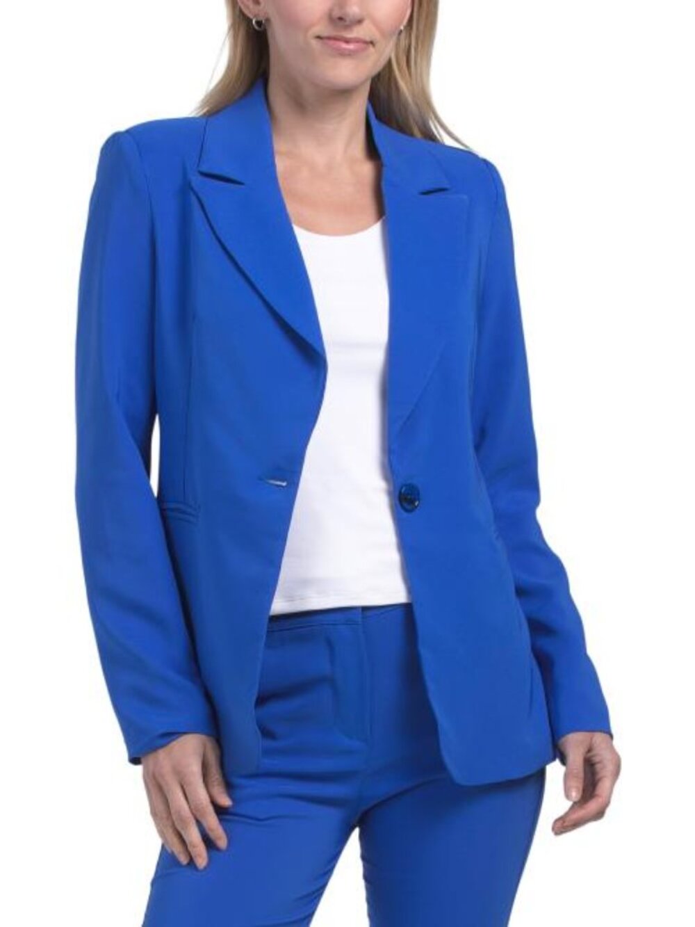 VENTI Made In Italy Solid Classic Notch Collar Blazer